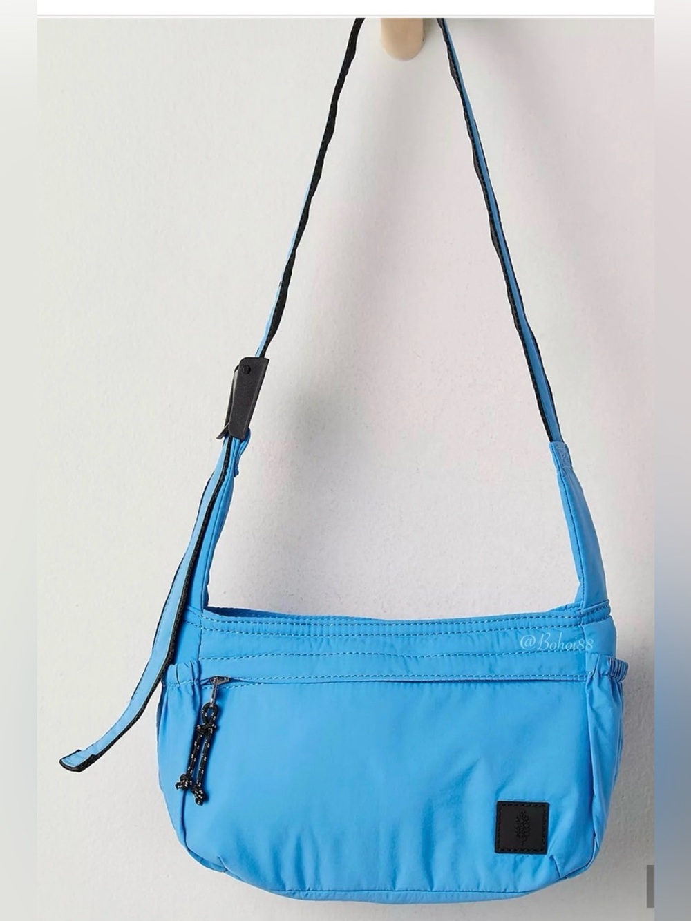 Free People Check It Crossbody. NWT. Denim